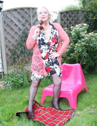 Naughty british housewife getting dirty in the garden - part 3460